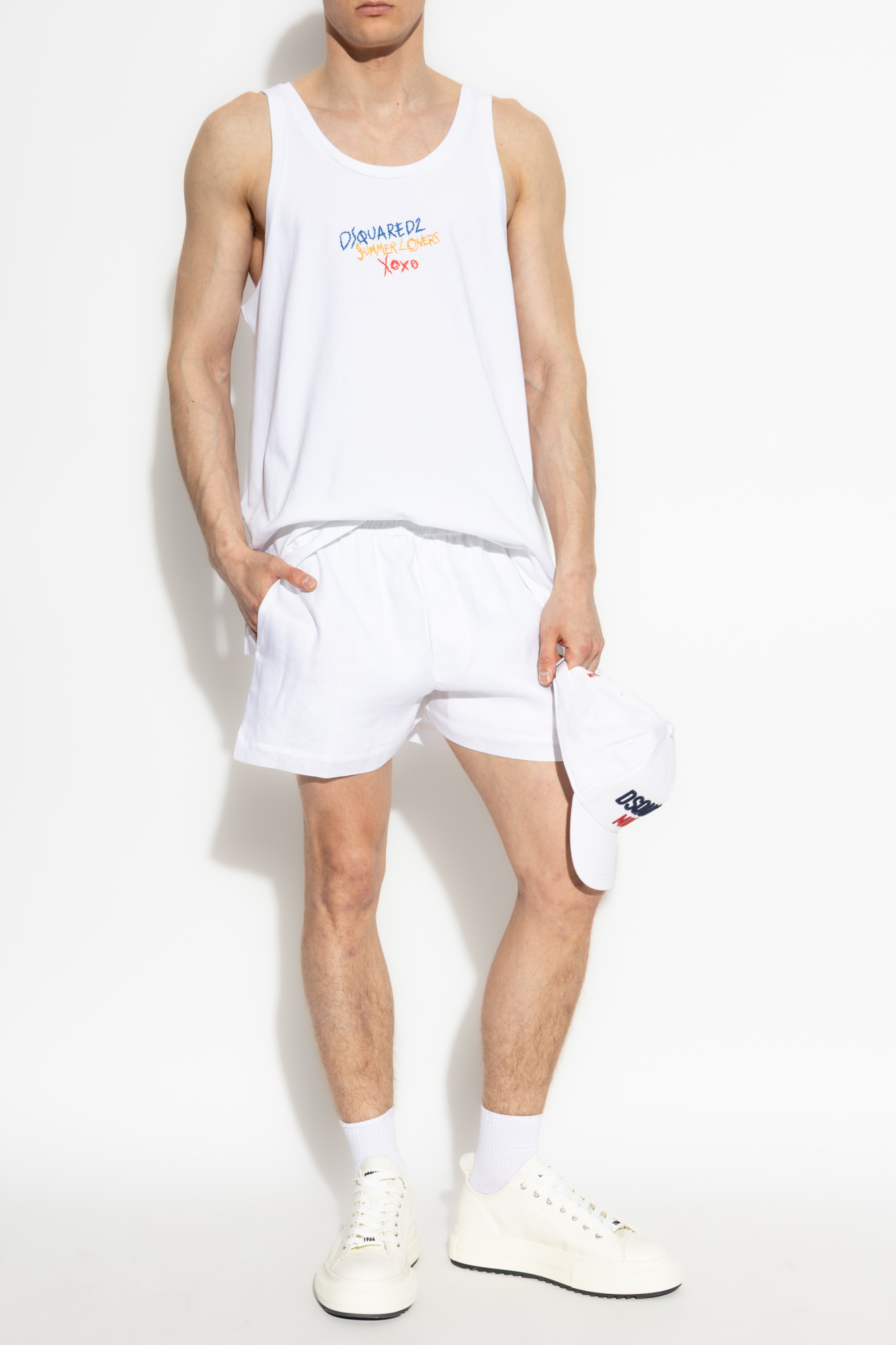 Dsquared2 Linen shorts | Men's Clothing | Vitkac